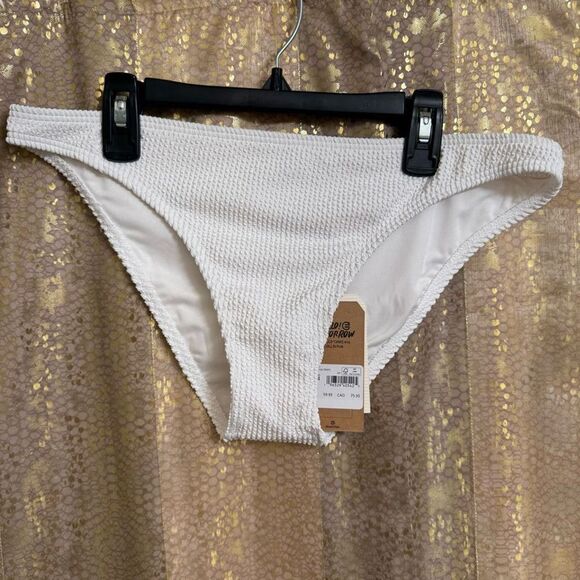 Billabong Summer High Tropic Bikini Bottoms Salt Crystal White XL NWT - Picture 1 of 8